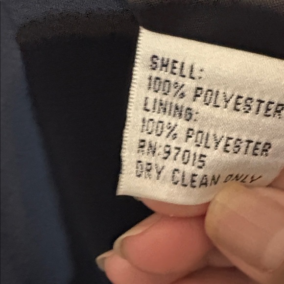 Bill Blass Navy Blazer and Pants Set - Picture 4 of 9